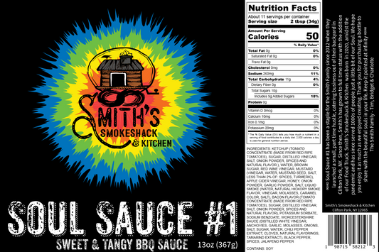 Soul Sauce #1 - A Sweet & Tangy All Day BBQ Condiment & Sauce