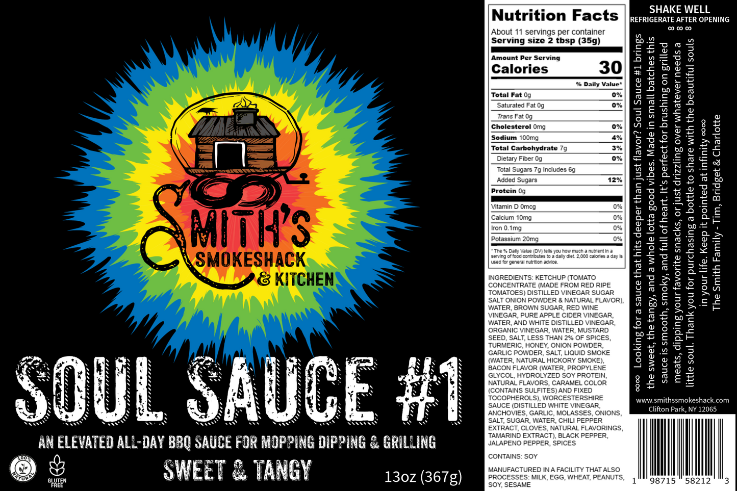 Soul Sauce #1 - A Sweet & Tangy All Day Mopping, Dipping & Grilling Sauce