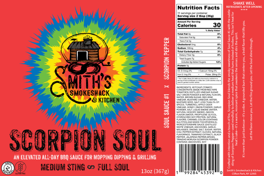 Scorpion Soul Sauce - A Medium Spicy All Day Mopping, Dipping, and Grilling Sauce